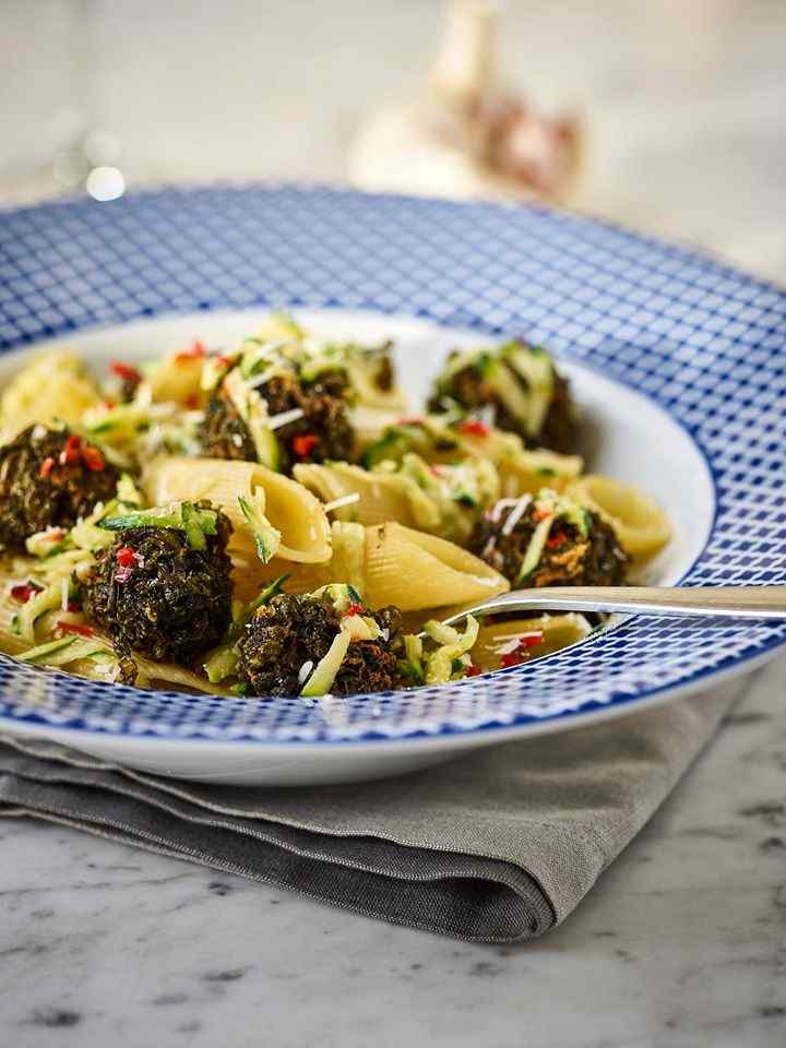 Close up image of an Italian pasta dish as part of Carluccio's restaurant advertising content