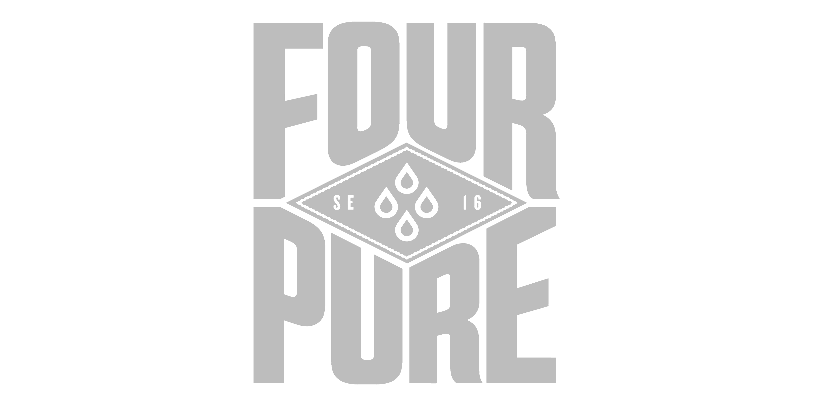 Four Pure beer logo with transparent background